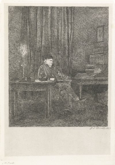 Portrait of David Pièrre Giottino Humbert de Superville by Jacobus Ludovicus Cornet